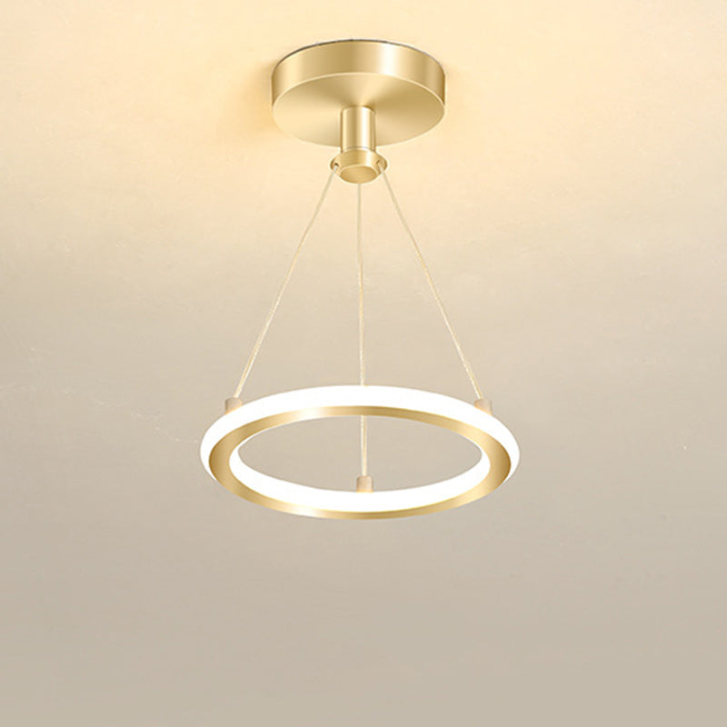 Norvo | Moderne Nordisk Rund Metall Silica LED Semi-Flush Mount Taklampe for Korridor