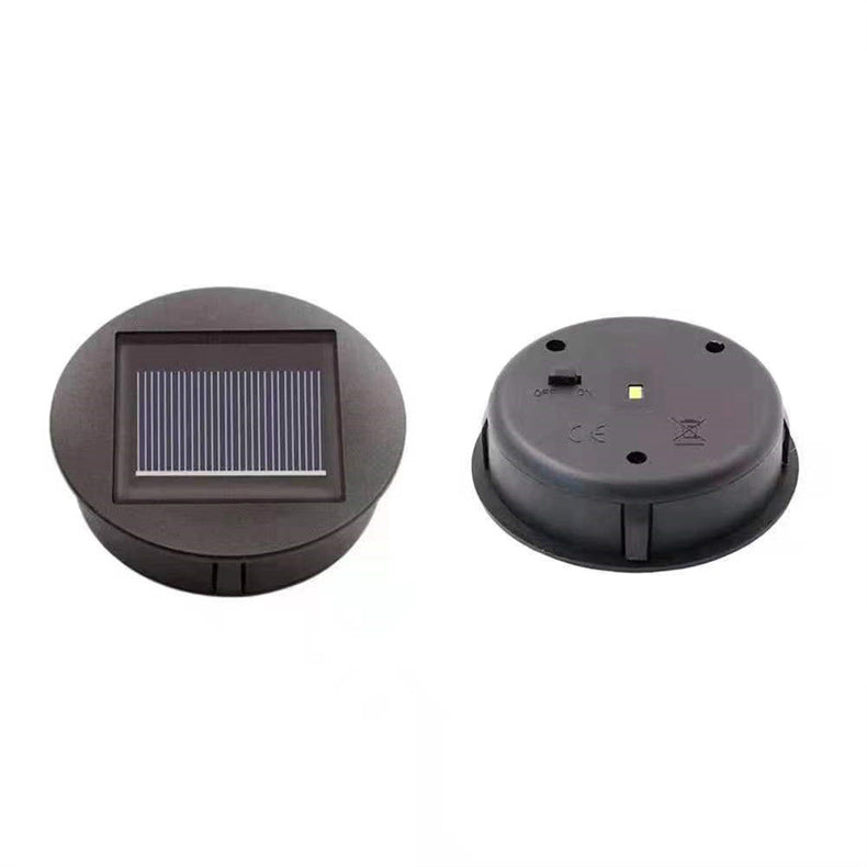 Norvo | Moderne Art Deco Solar vanntett hul tre sylinder jern LED landskapsbelysning utendørs lys for hage