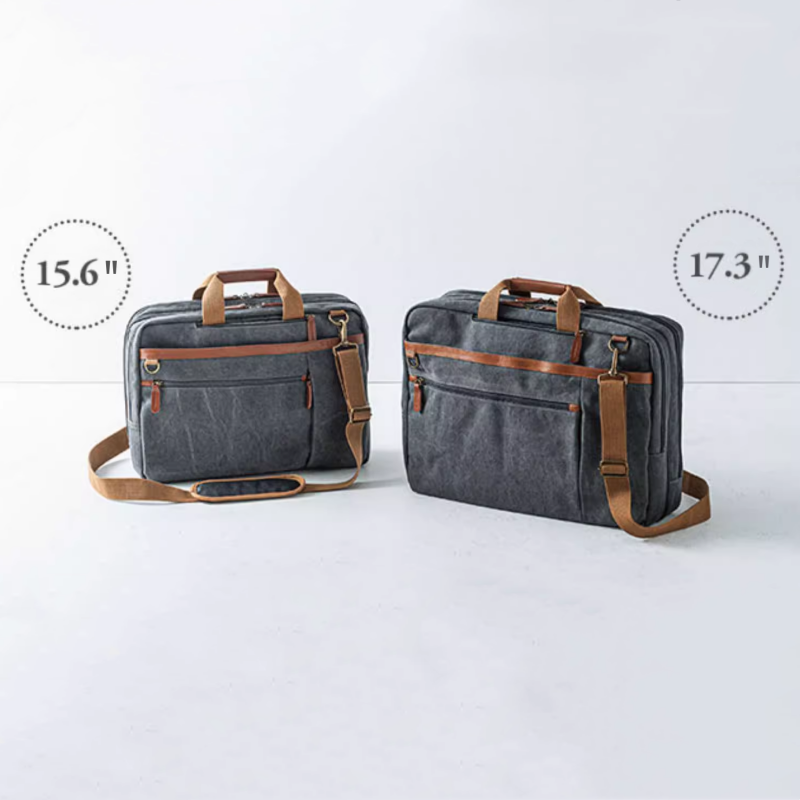 Norvo | Retro Casual Crossbody Ryggsekk med Laptoprom