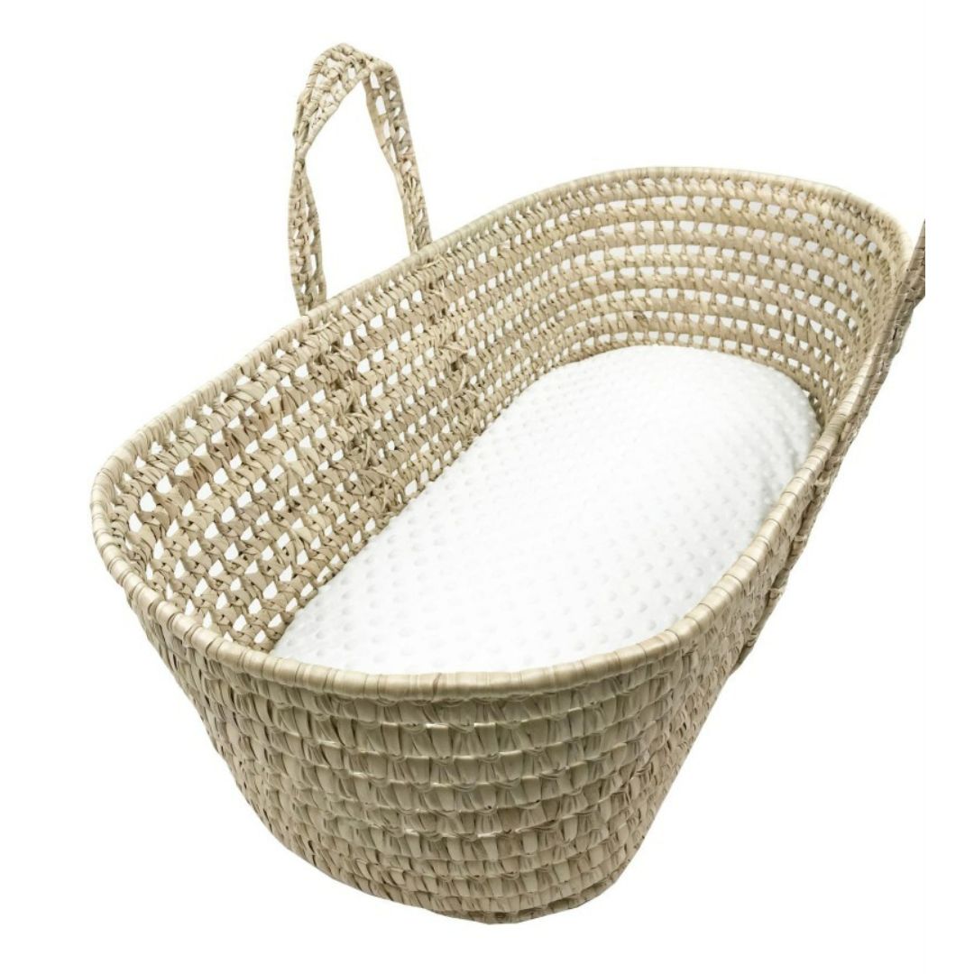 Norvo | Moses kurv madrassdeksel – Myk & Antiskli deksel for babykurv madrass