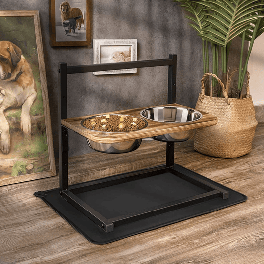 Norvo | SNACKHAVEN MATSTASJON – Ergonomisk matstasjon laget av rustfritt stål for store og mellomstore hunder