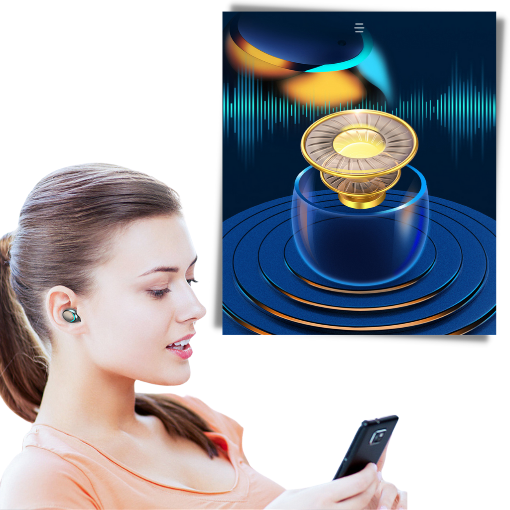 Bluetooth-øretelefoner med ladeboks