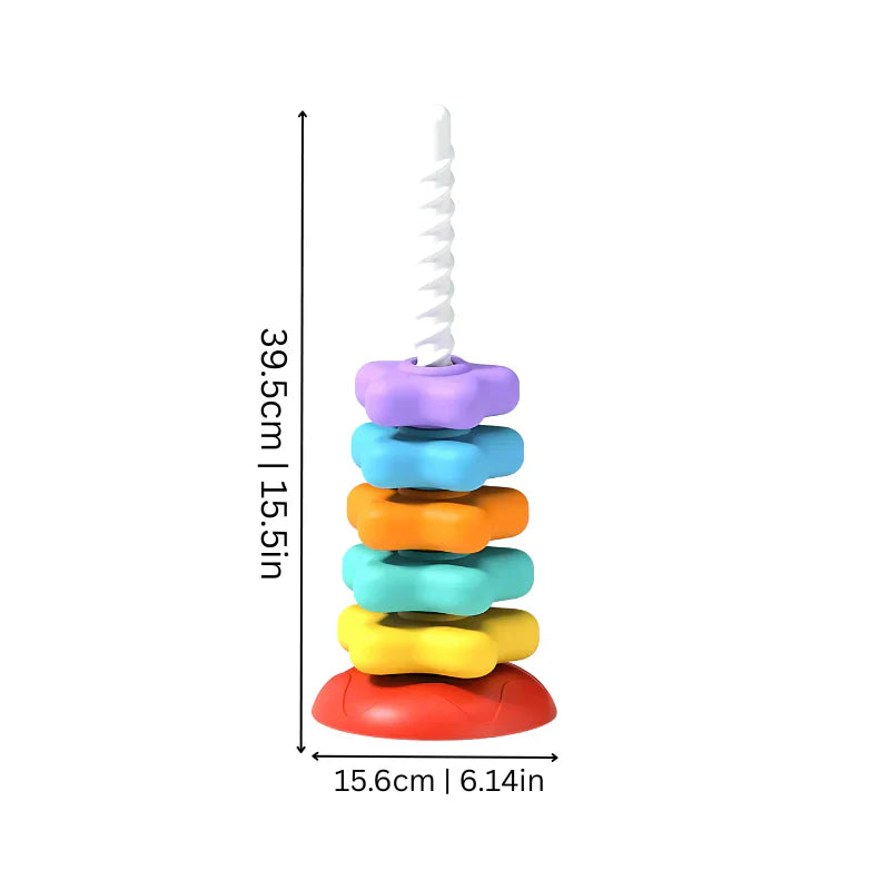 Norvo | Regnbue Spin og Farge Tårn Leke