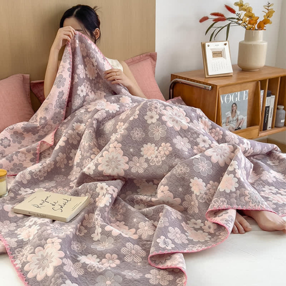 Norvo | Reverie Floral Bomull Gasblader Teppe