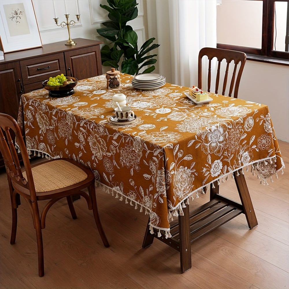 Norvo | Peacock Blossom Boho Floral Dekkebord med dusk