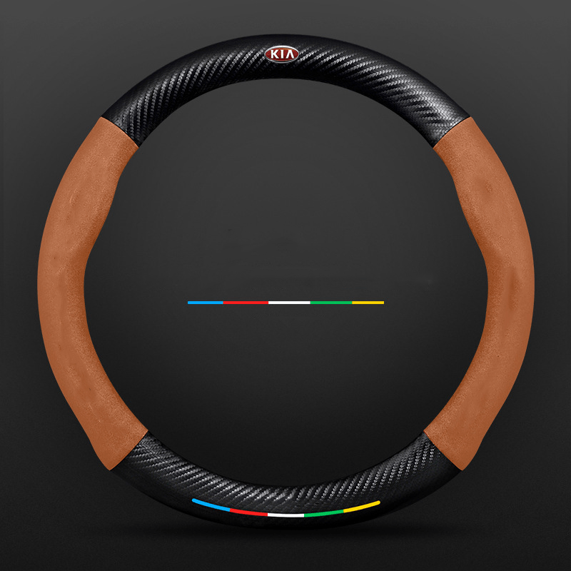 Norvo | Ripekkende rattdeksel med pustende lær