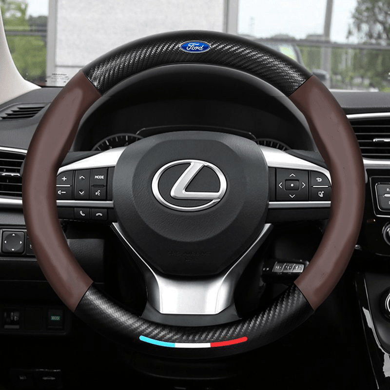 Norvo | Ripekkende rattdeksel med pustende lær