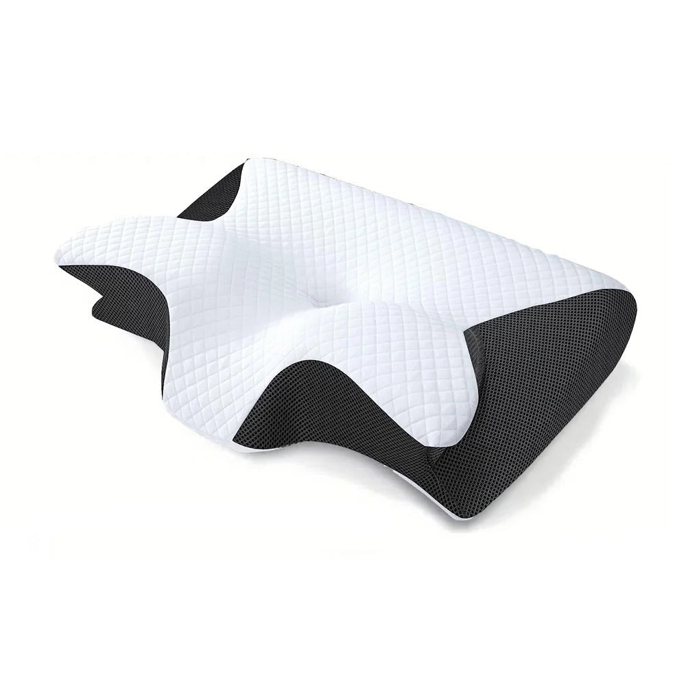 Norvo | Butterfly Neck Support Memory Pillow | Ergonomisk, Hypoallergenisk & Ideell for Alle Søvnstilllinger