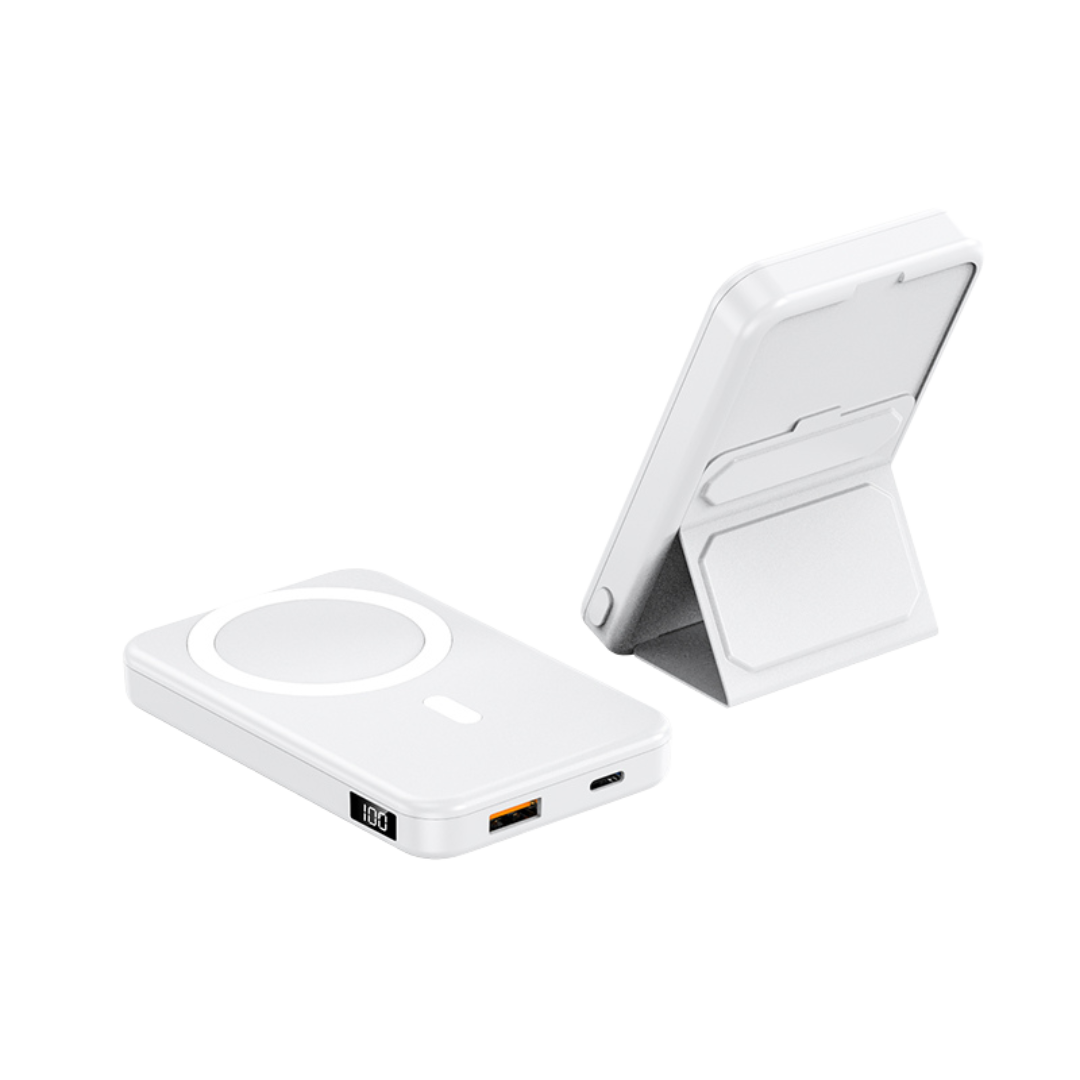 Norvo | Trådløs Power Bank for Telefon - 10K mAh Magnetisk Bærbar Lader
