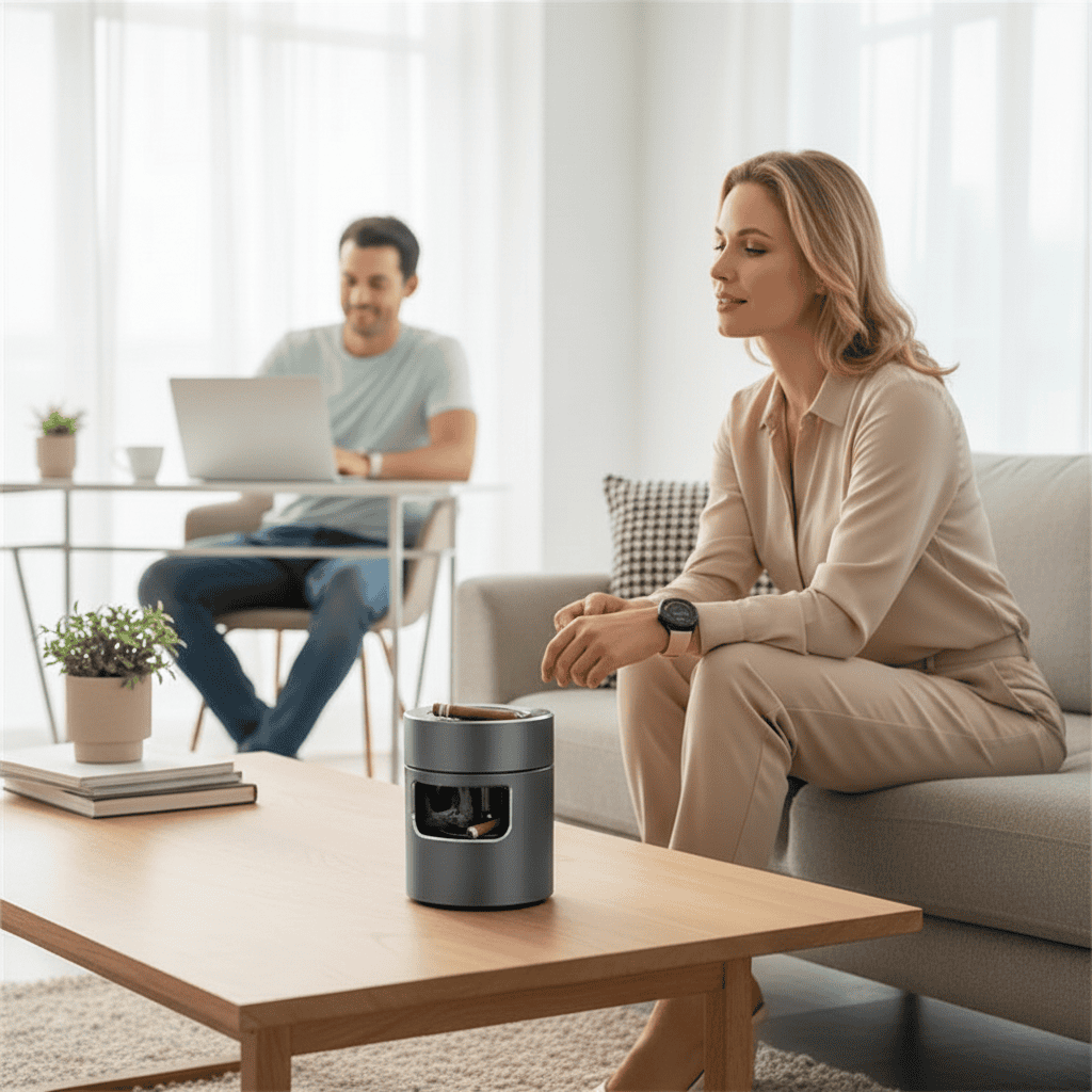 Norvo | USB-drevet askebeger med HEPA-filter og ionisator