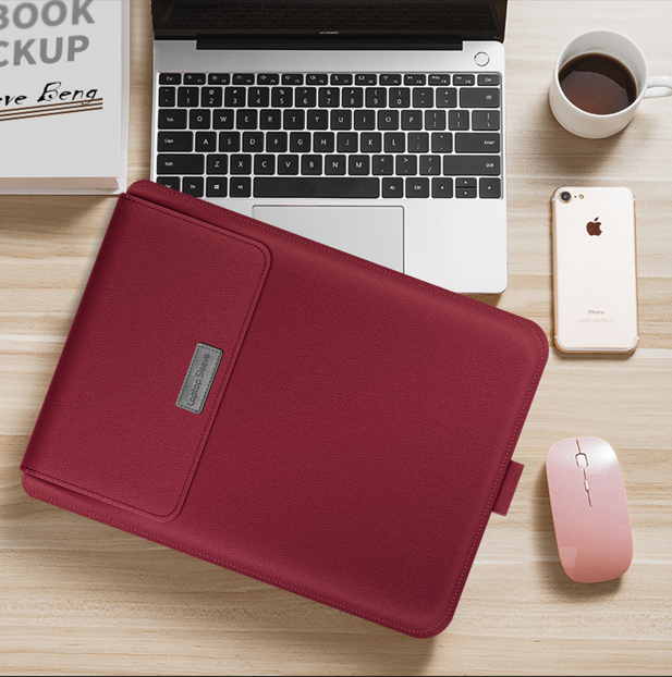 Norvo | 4-i-1 Laptop Sleeve - Slim Beskyttelsesveske med Stativfunksjon