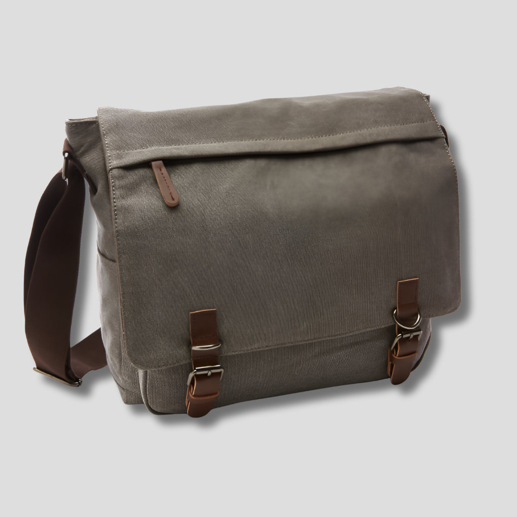 Norvo | Carlos – Robust Herresekk for Daglig Bruk | Slitesterk Lerret Crossbody Bag