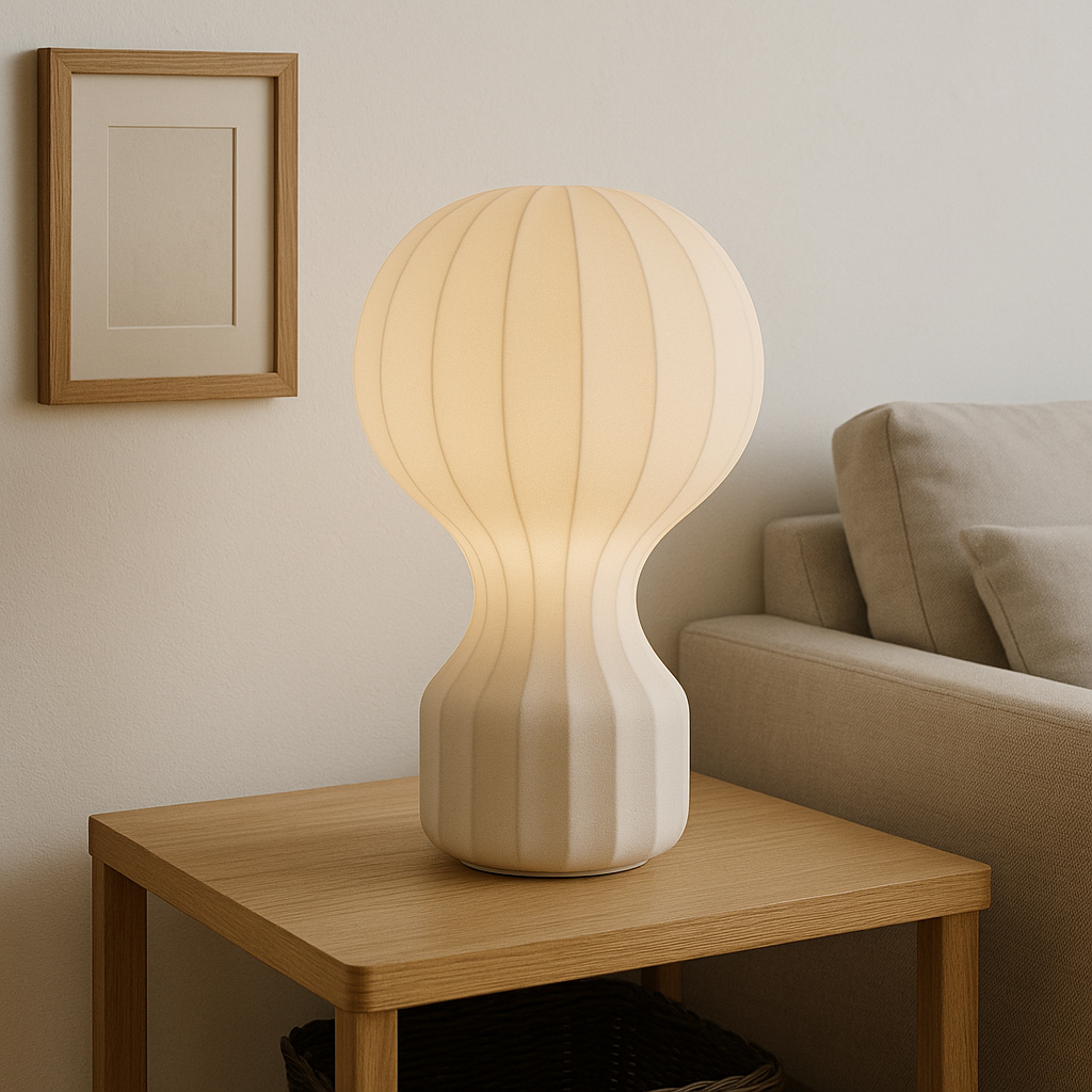 Norvo | Silka | Wabi Sabi Silke Bordlampe – Varm LED Lys