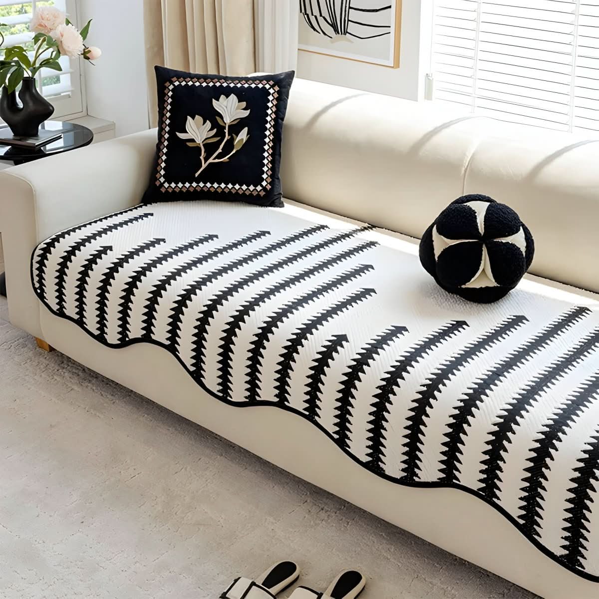 Norvo | Moderne Chenille Sofa Deksel med Stilig Beskyttelse