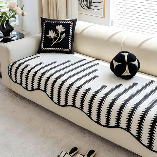 Norvo | Moderne Chenille Sofa Deksel med Stilig Beskyttelse