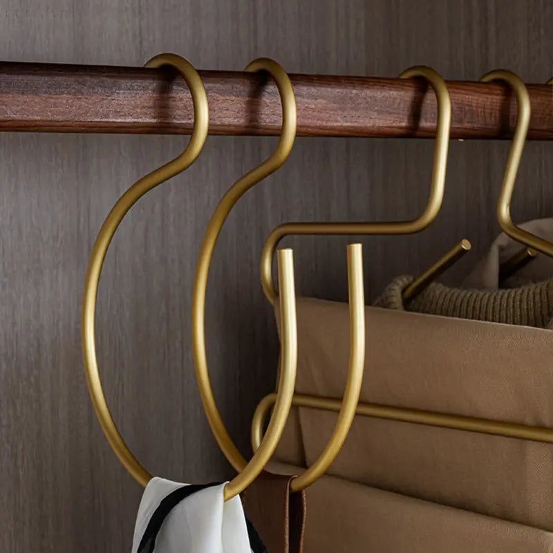 Norvo | S-formet kleshenger - Elegant og plassbesparende metall garderobe kleshenger (Sett med 5)
