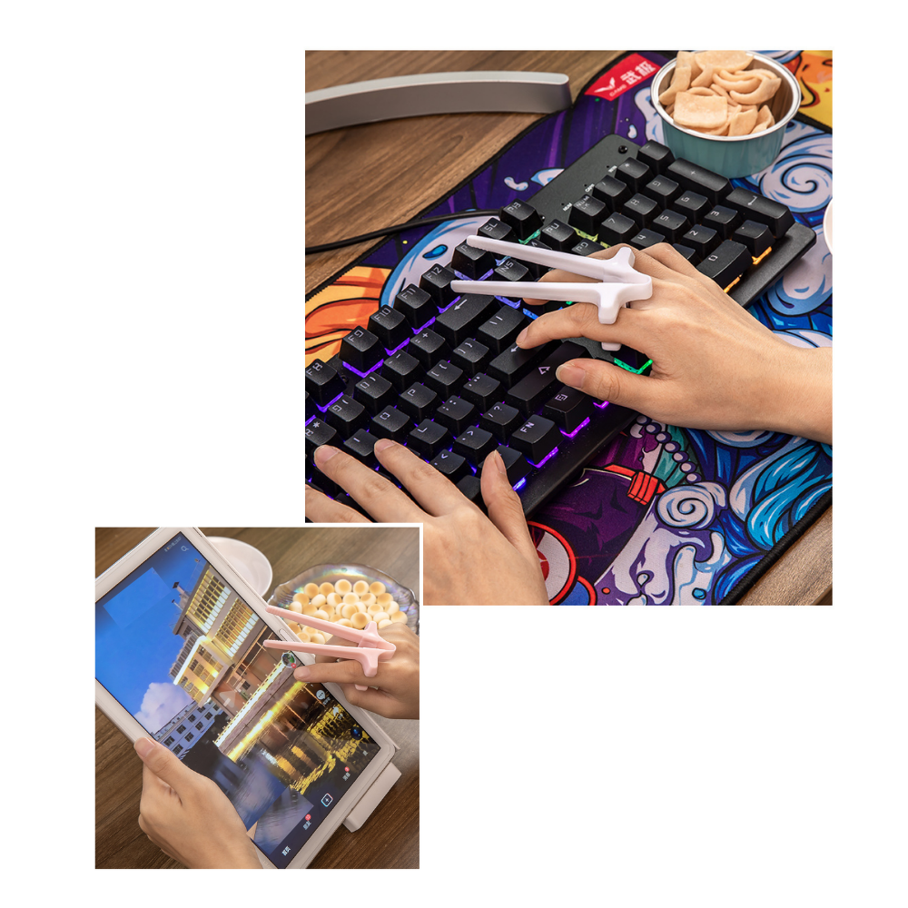Ergonomiske finger spisepinner