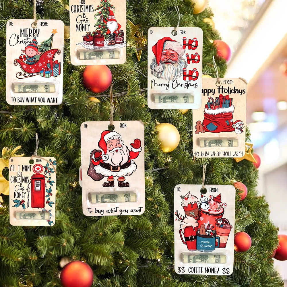 Norvo | Julekort Tre Pengeholder Ornament Dekorasjon