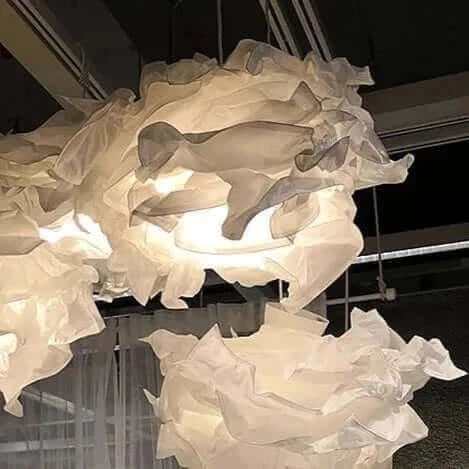 Norvo | Ull-lignende Papir Lampskjerm opptil 70 cm bred