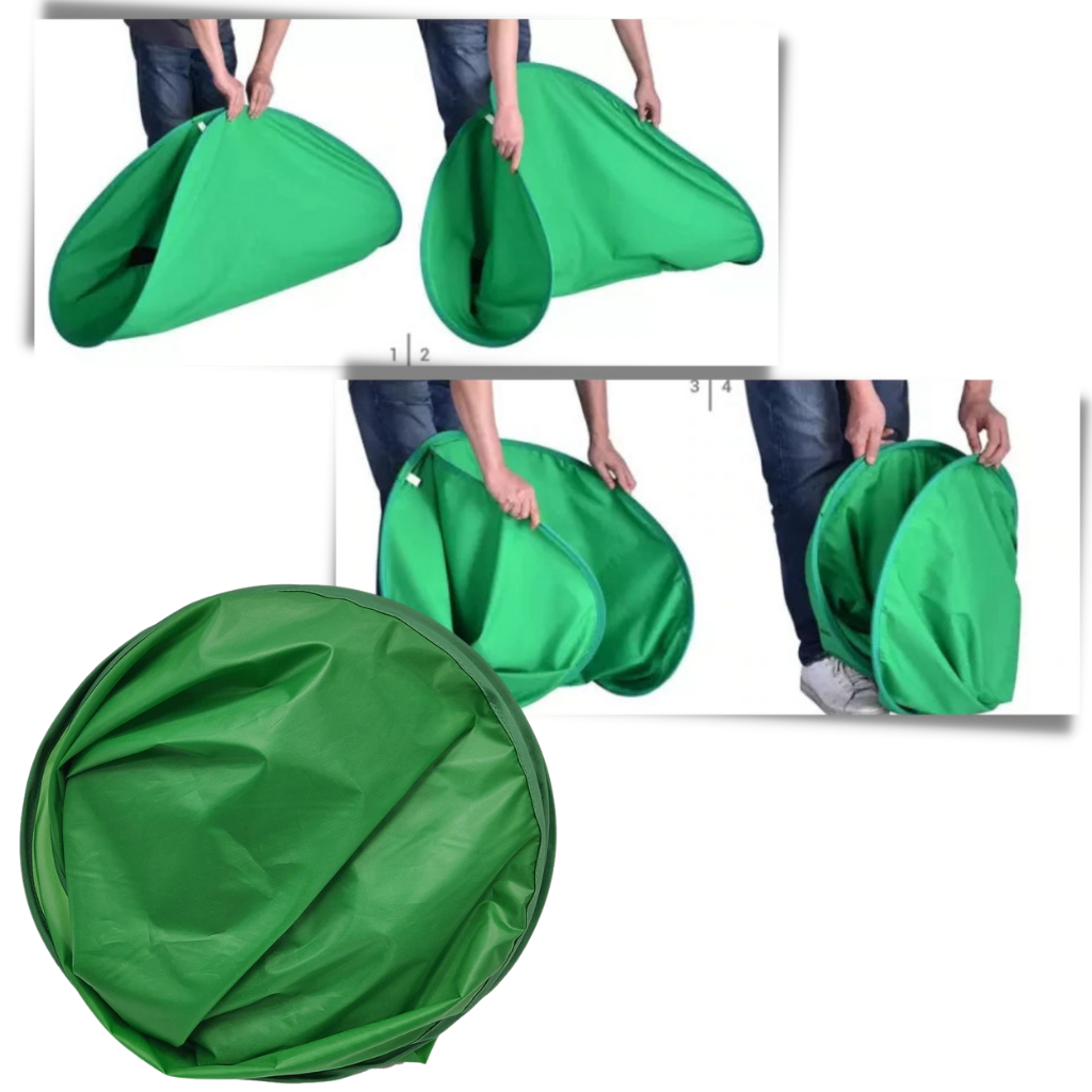 Sammenleggbar green-screen for stol