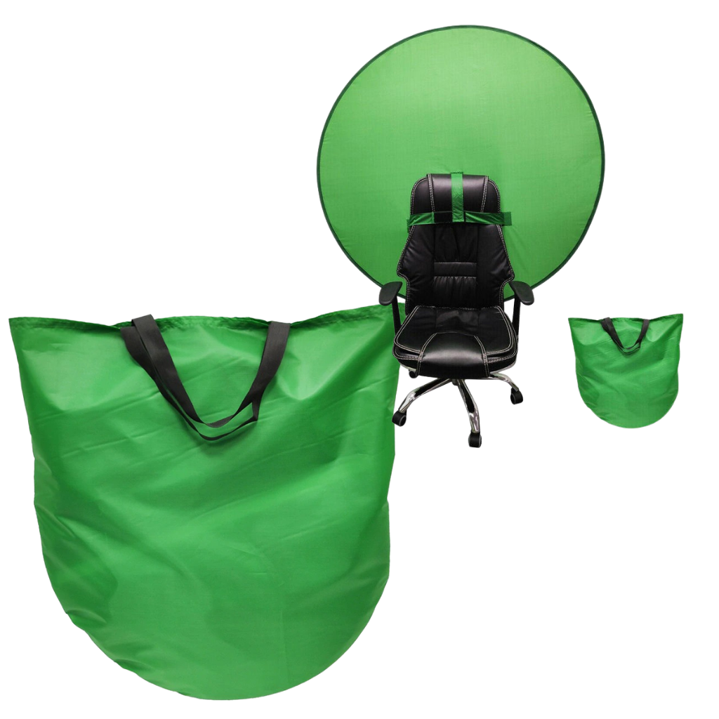 Sammenleggbar green-screen for stol