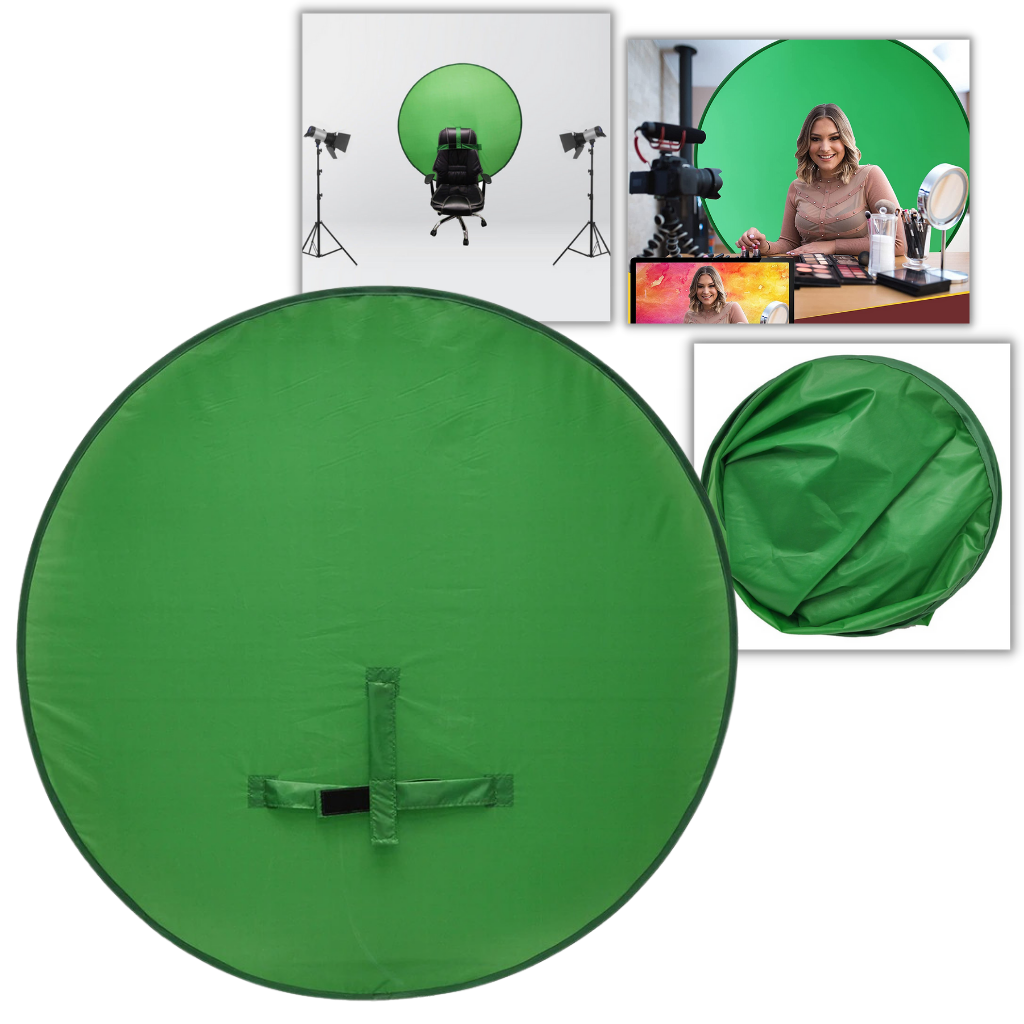 Sammenleggbar green-screen for stol