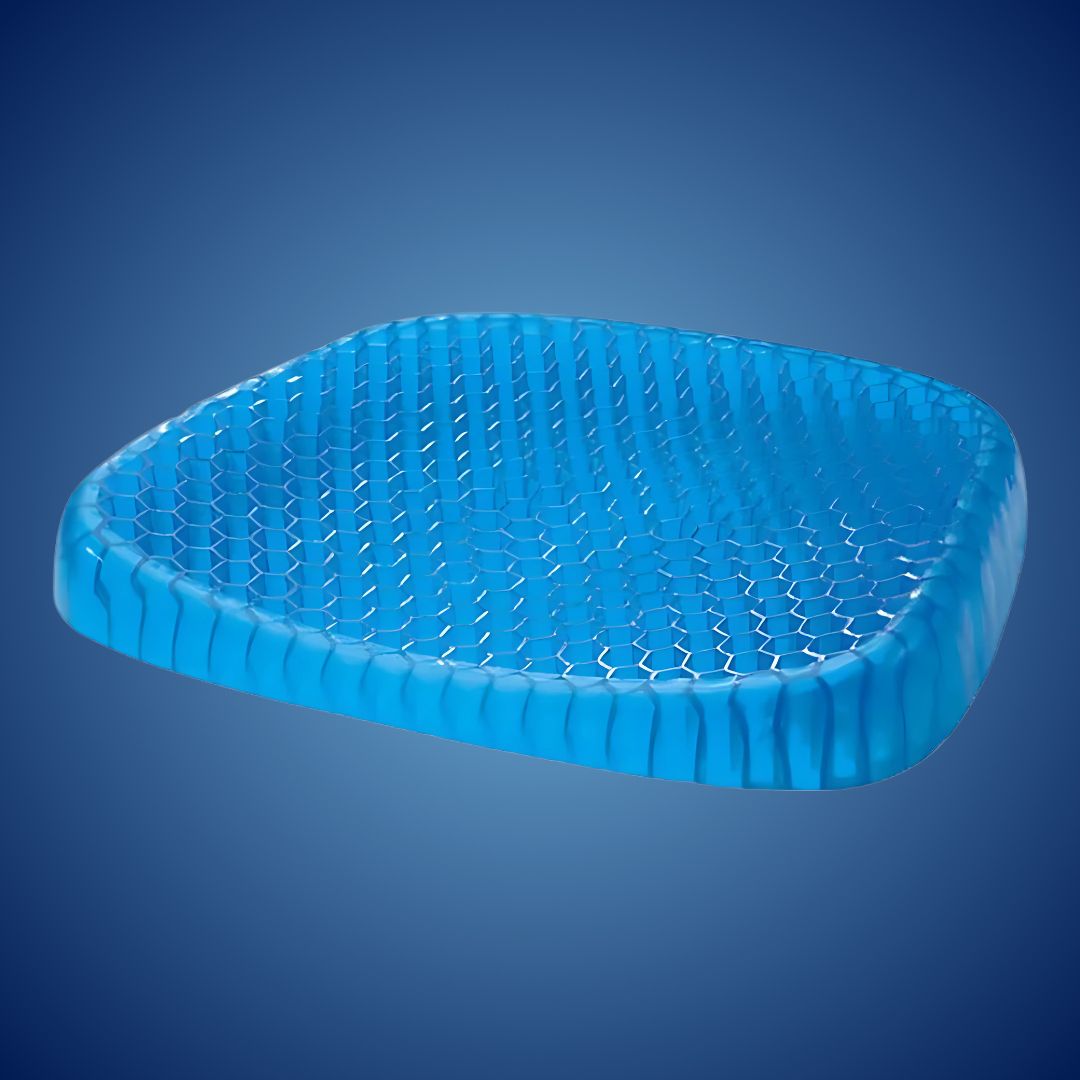 Norvo | Ortopedisk Gel Sittepute | Trykkavlastning, Halebeinsmerter & Lumbal Støtte for Kontorstol, Bil & Rullestolbruk