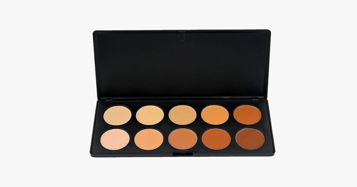 Norvo | 10 Farge Concealer Palett - Magisk skjuler alle dine ufullkommenheter og mørke ringer for å gi deg et feilfritt utseende!