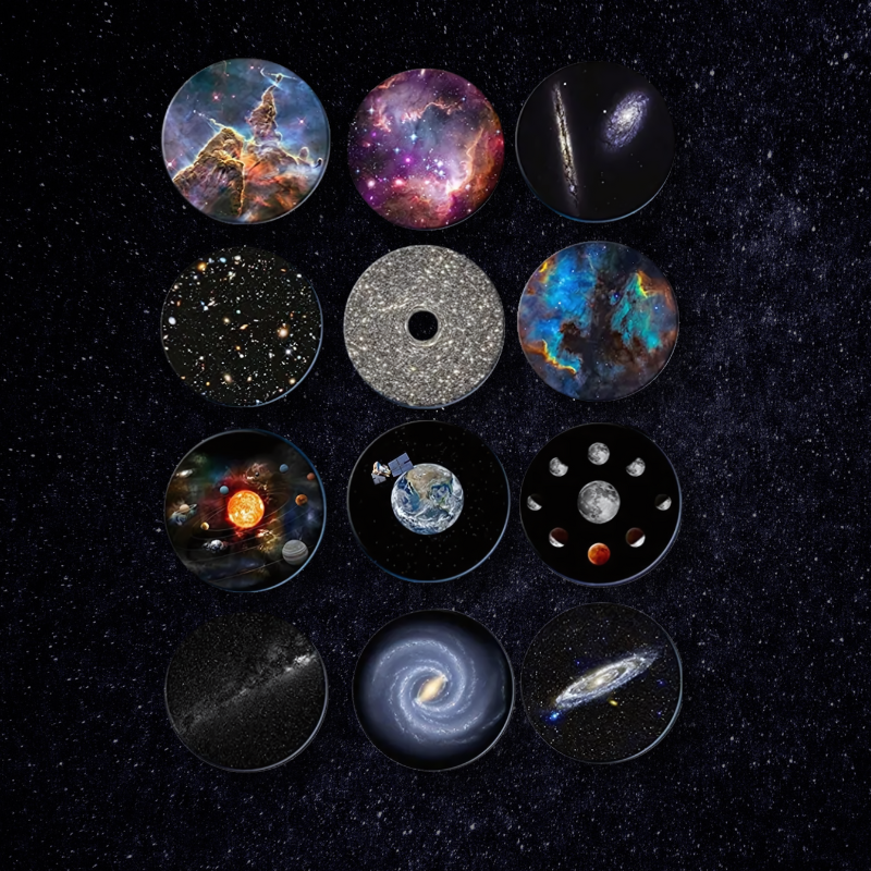 Norvo | CosmoView 4K Galaxy Prosjektor – Roterende Stjerne Himmel Prosjektor med 12 Kosmiske Scener