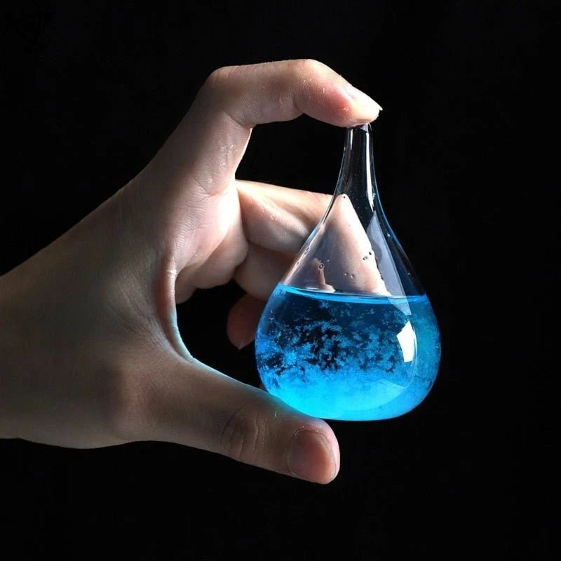 GarduruGlass Storm Dråpeformet | Elegant Værindikator | Dekorasjon & Gave