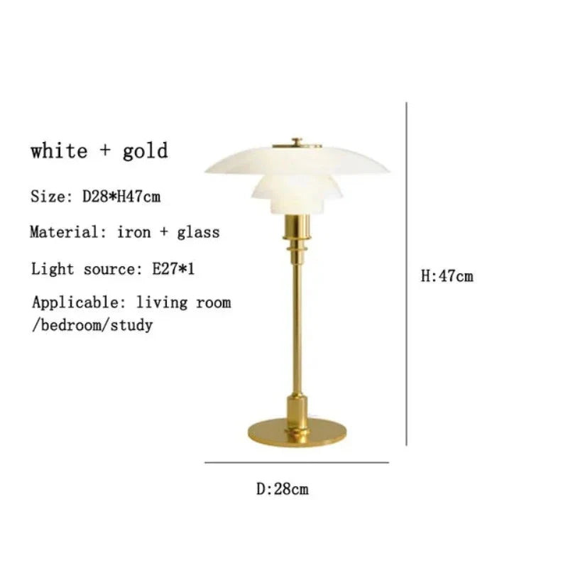Norvo | LED-bordlampe i glass for lesing