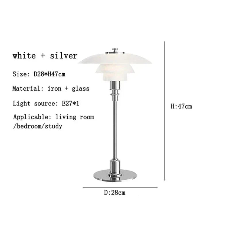 Norvo | LED-bordlampe i glass for lesing
