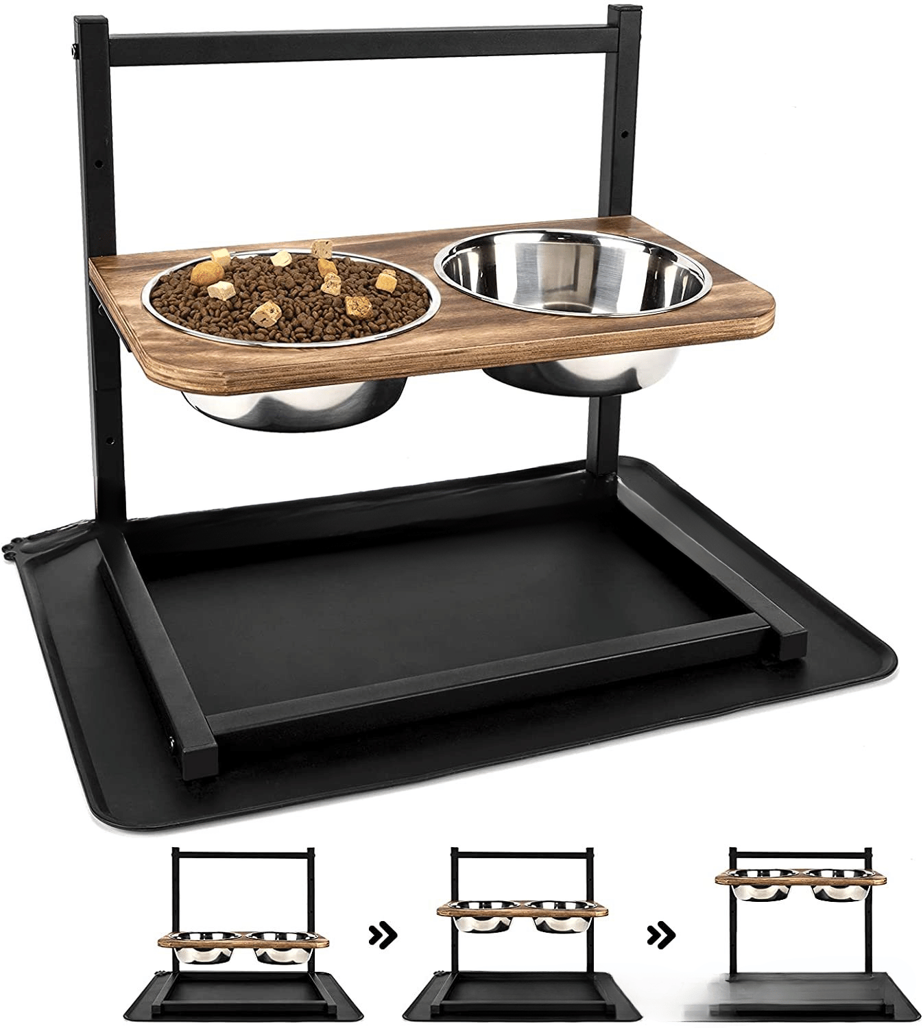 Norvo | SNACKHAVEN MATSTASJON – Ergonomisk matstasjon laget av rustfritt stål for store og mellomstore hunder