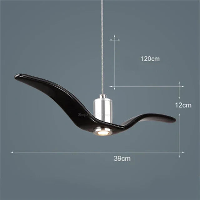 Moderne Designer Fugelykt – Kreativ Pendellampe for Stue eller Spisestue