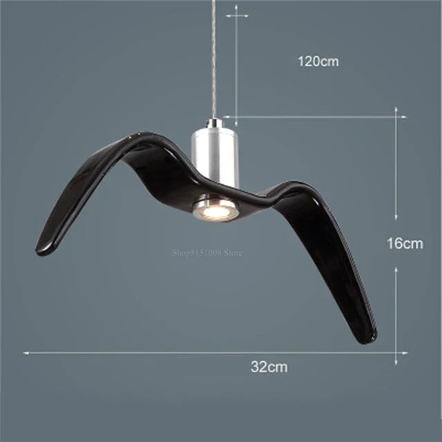 Moderne Designer Fugelykt – Kreativ Pendellampe for Stue eller Spisestue