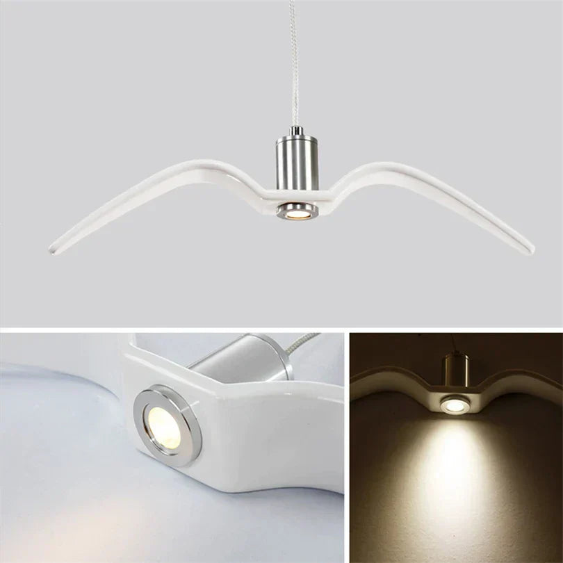 Moderne Designer Fugelykt – Kreativ Pendellampe for Stue eller Spisestue