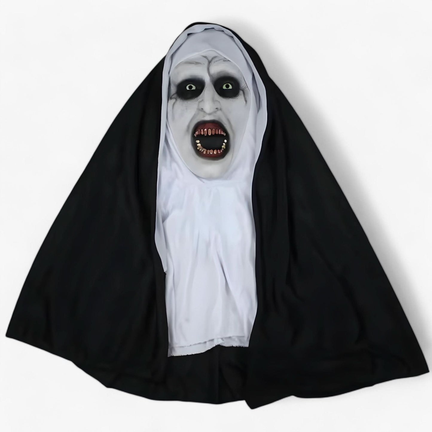 Norvo | Raven | LED Nonne Maske - Skummel Halloween Utseende