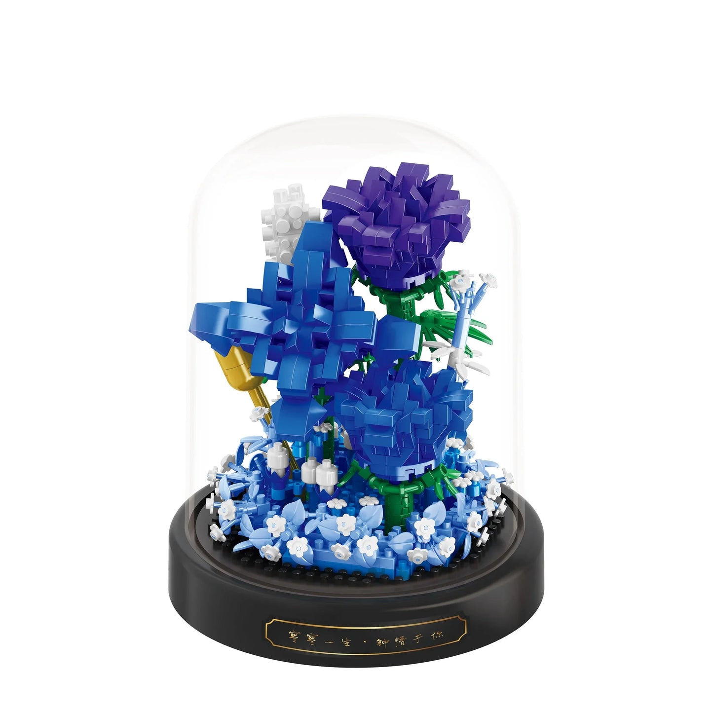 Norvo | Diy Mikro Blomster Byggekuber Mini Murstein Partikler Evig Liv Blomster Hjem Dekorasjon Monteringspuslespill Leketøysgave til Barn