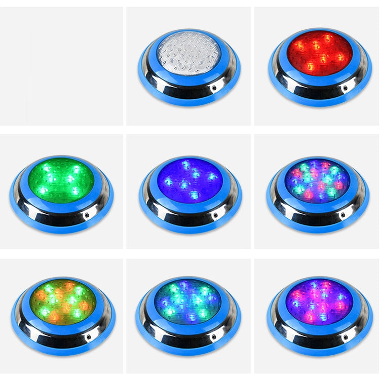 Norvo | 18W LED Rustfritt Stål Veggmontert Svømmebelysning Landskaps Underwater Light (Fargerik Lys)