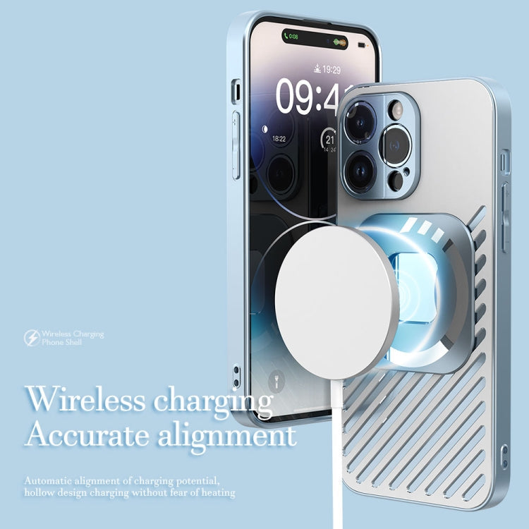 Norvo | For iPhone 14 R-JUST Telefonveske Speil Kvadrat Rund PC+TPU (Svart)