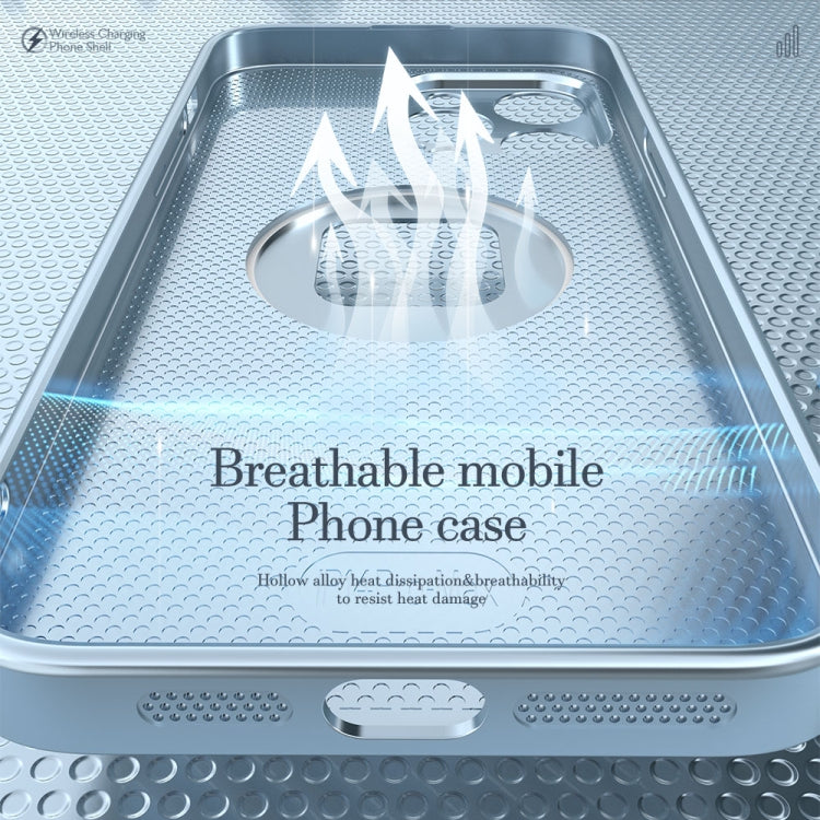 Norvo | For iPhone 14 R-JUST Telefonveske Speil Kvadrat Rund PC+TPU (Svart)