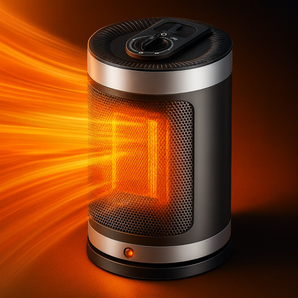 Norvo | Elektrisk romvarmer keramisk bærbar 900W justerbar termostat