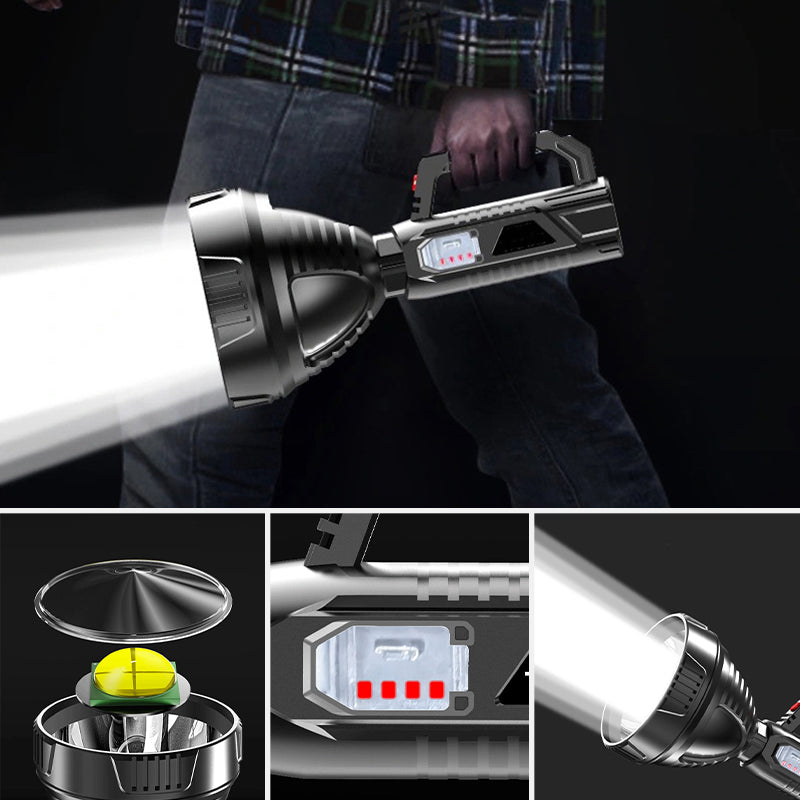 Norvo | Oppladbar Håndholdt Spotlight Lommelykt