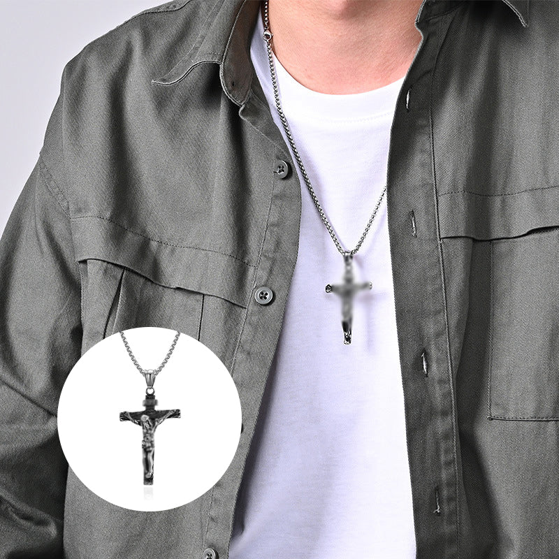 Norvo | Titanium Steel Cross Pendant Necklace