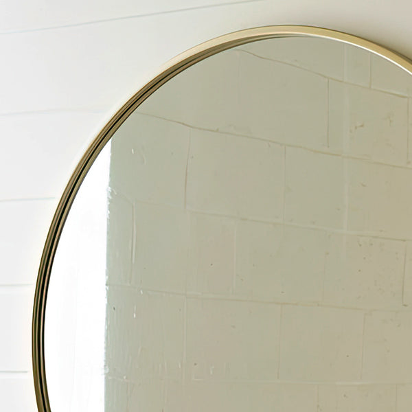 Norvo | Vintage-stil messingramme rund speil