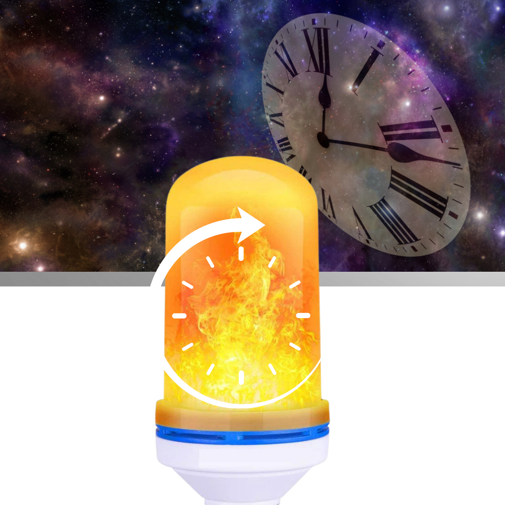 Flimrende LED-flammelampe