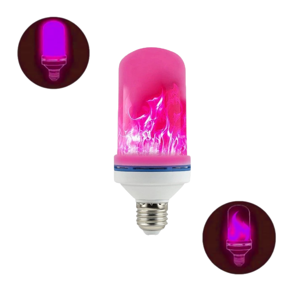 Flimrende LED-flammelampe