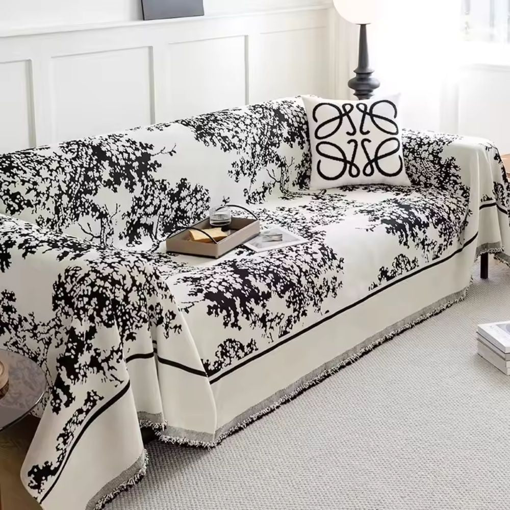 Norvo | Chenille Flowerfield Sofa Cover