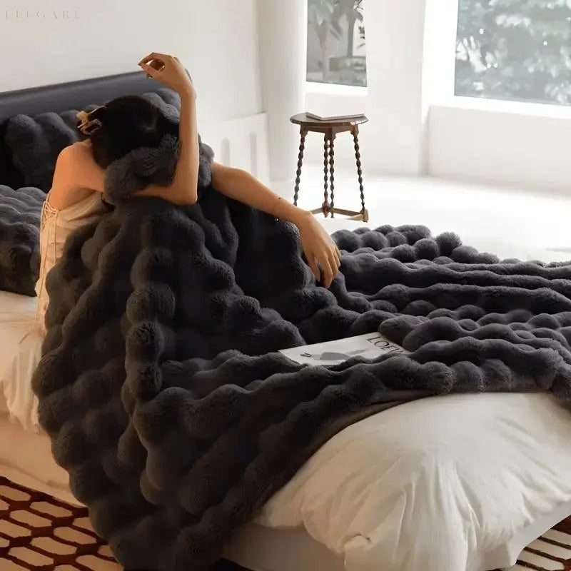 Norvo | Varmende Teppe - varmt teppe for vinter - sofa