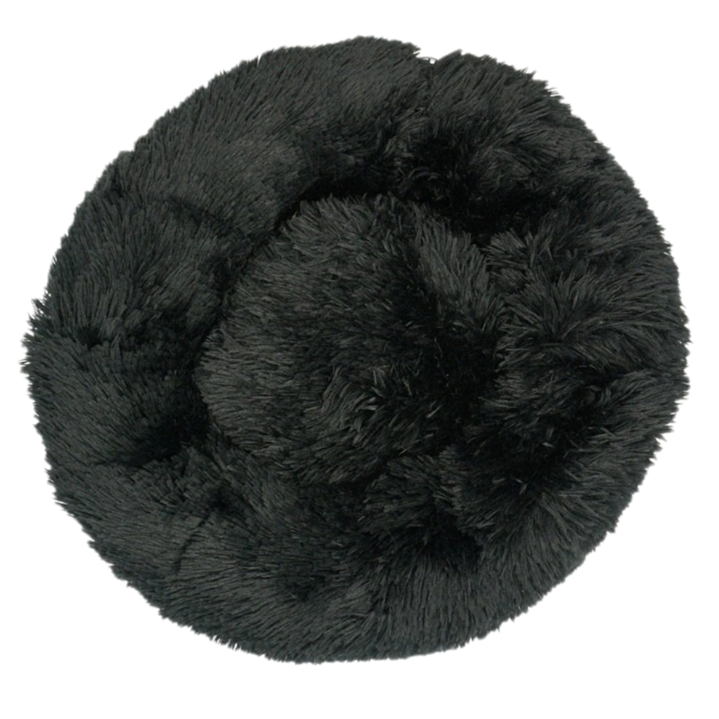 Smultring kjæledyrseng i fluffy plysj
